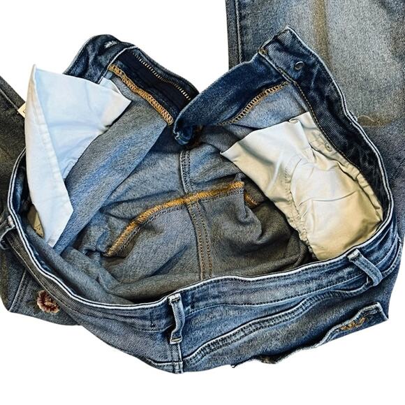 Driftwood x Free People Women’s Sz 28 Embroidered Gizelle Denim Jeans Stretch - Picture 9 of 14